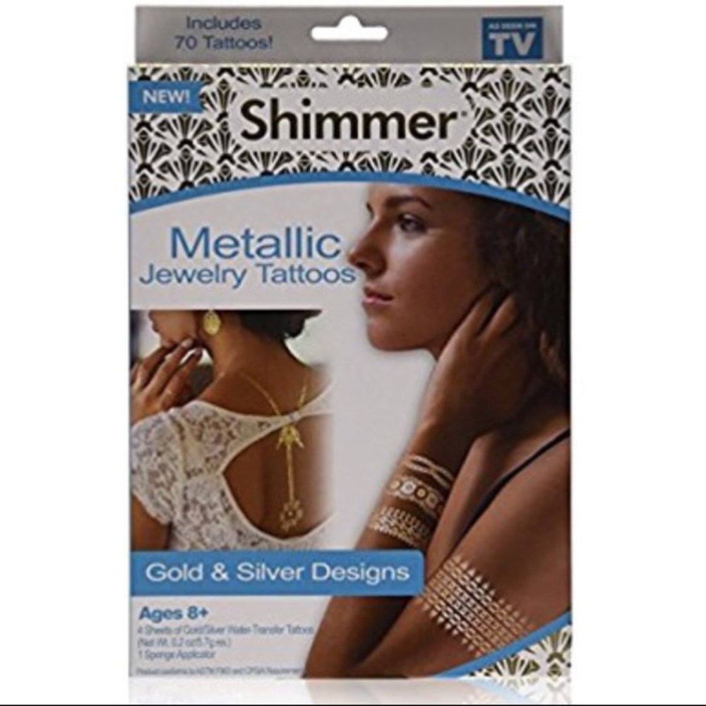 Metallic Temp Jewelry Tattoos
